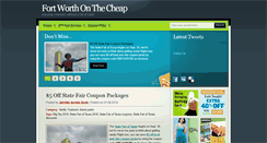 Desktop Screenshot of fortworthonthecheap.com